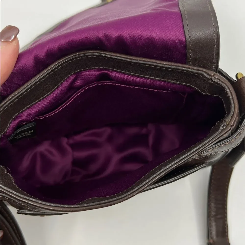 Coach Mini Garcia Crossbody or Shoulder Bag Y2K Dark Brown Leather - Picture 13 of 17